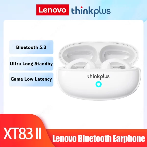 Lenovo XT83 II Wireless Headphones Bluetooth 5.3 Earphones Earclip Design Touch Control Bone Conduction Earbuds Sports Headsets - Image 8