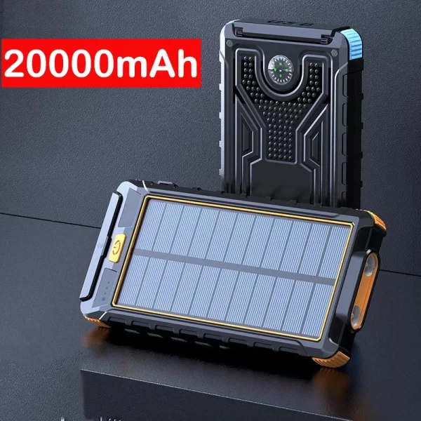 Solar Power Bank 20000mAh Portable Charging