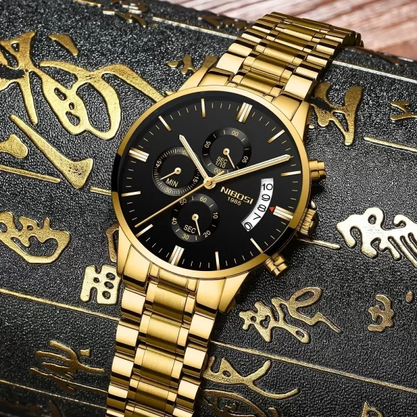 NIBOSI Relogio Masculino Luxury Men Watches Top Brand Men's Quartz Clock Waterproof Sports Chronograph Wristwatches Montre Homme - Image 2