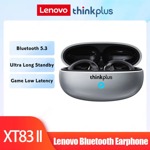 Lenovo XT83 II Wireless Headphones Bluetooth 5.3 Earphones Earclip Design Touch Control Bone Conduction Earbuds Sports Headsets - Image 7