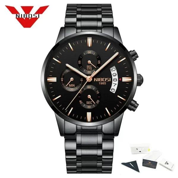 NIBOSI Relogio Masculino Luxury Men Watches Top Brand Men's Quartz Clock Waterproof Sports Chronograph Wristwatches Montre Homme - Image 9