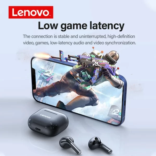 Original Lenovo lp40 Bluetooth Earphone 5.0 Immersive Sound HIFI TWS With Microphone Touch Control For Long Standby Time Motion - Image 5