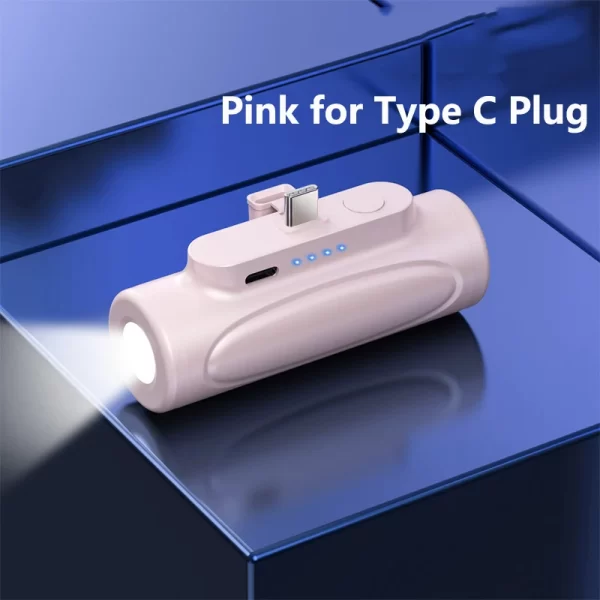 5000mAh Mini Power Bank with LED Light - Image 10