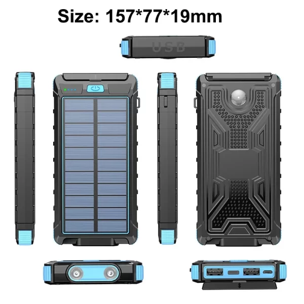 Solar Power Bank 20000mAh Portable Charging - Image 6