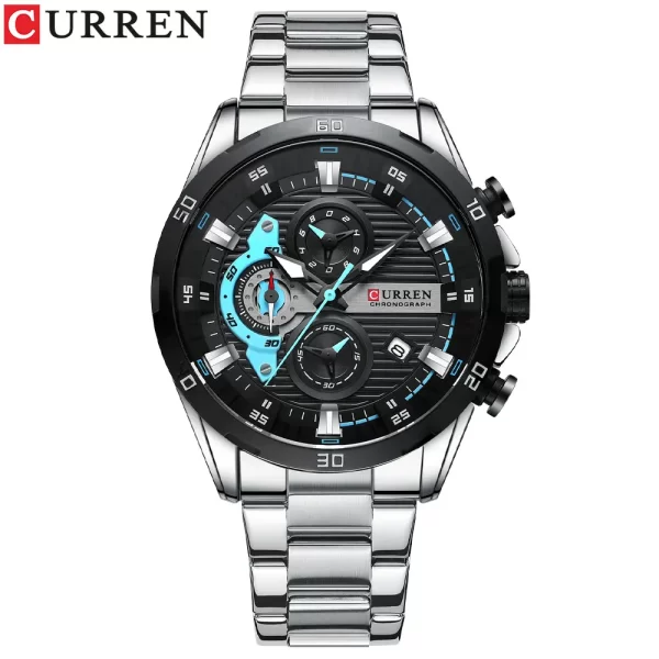 CURREN Stainless Steel Watches for Mens Creative Fashion Luminous Dial with Chronograph Clock Male Casual Wristwatches - Image 11