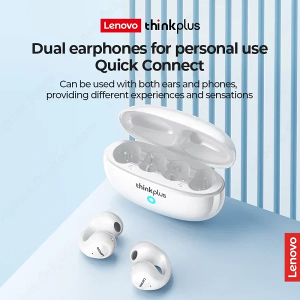 Lenovo XT83 II Wireless Headphones Bluetooth 5.3 Earphones Earclip Design Touch Control Bone Conduction Earbuds Sports Headsets - Image 3