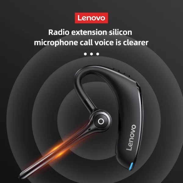 Lenovo BH2 Wireless Headphones Business Headset Sport Handsfree with Mic Rechargeable Standby Car Driving Bluetooth Earphones - Image 2